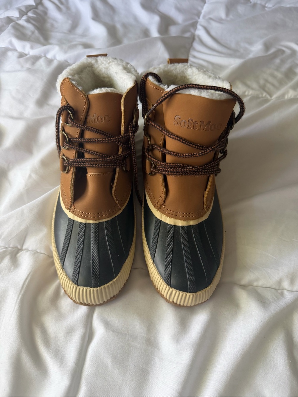 SoftMoc Women's Brown & Black Insulated Duck Boots
